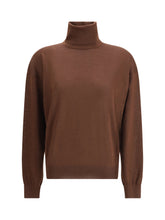 SAINT LAURENT M turtleneck pullover in cashmere, wool, and silk