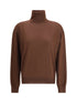 SAINT LAURENT M turtleneck pullover in cashmere, wool, and silk