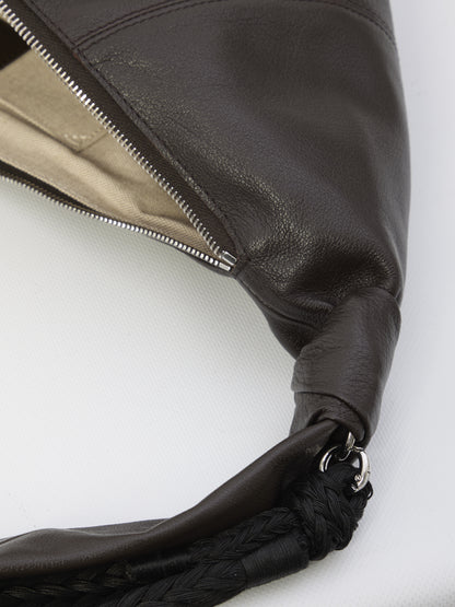 LEMAIRE OS braid croissant medium bag