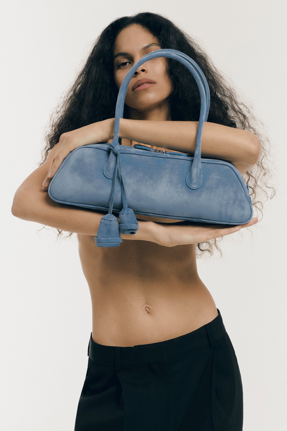 brigitte suede shoulder bag