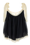 roselight cotton and silk blend top