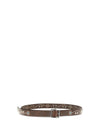 glendale leather belt with embellishments