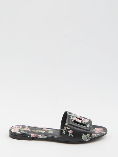 floral beachwear slides