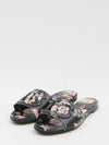 floral beachwear slides