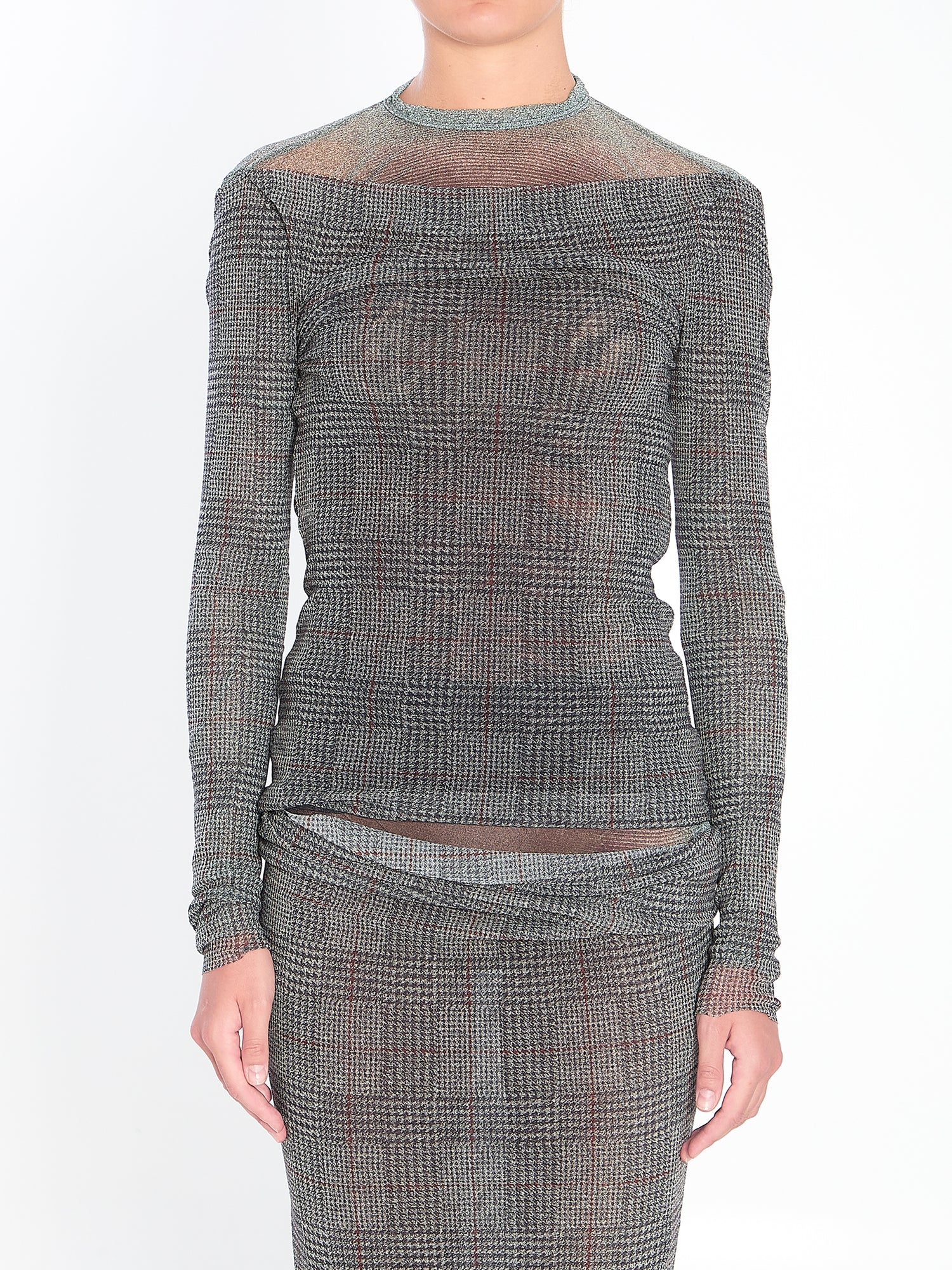 JEAN PAUL GAULTIER M  body shadow and prince of wales top 