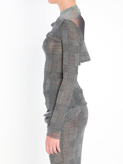 JEAN PAUL GAULTIER M  body shadow and prince of wales top 