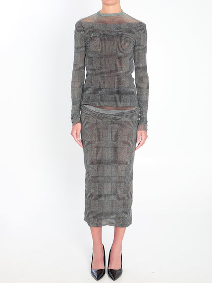 JEAN PAUL GAULTIER M  body shadow and prince of wales top 