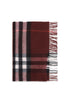 BURBERRY OS check cashmere scarf 
