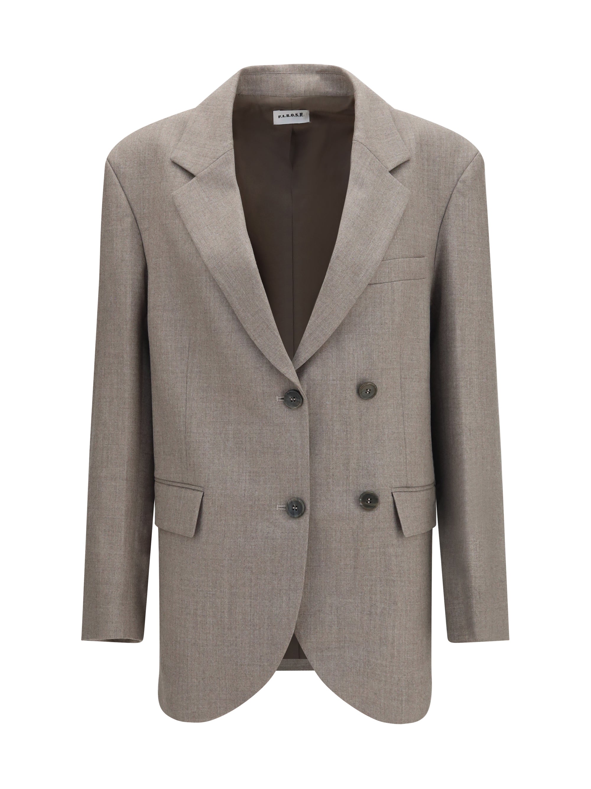 virgin wool double-breasted blazer