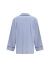 embroidered cotton-blend shirt