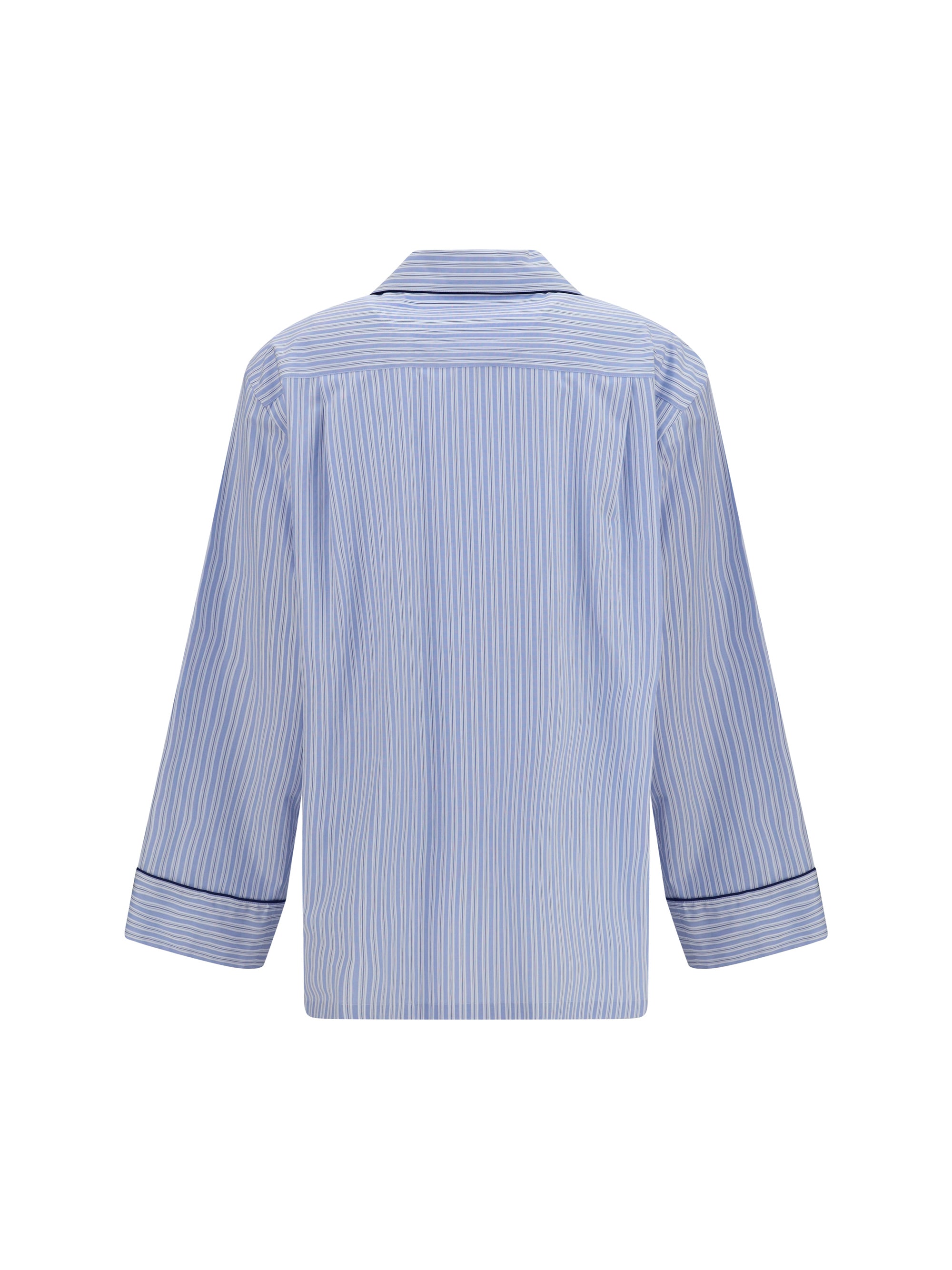 embroidered cotton-blend shirt