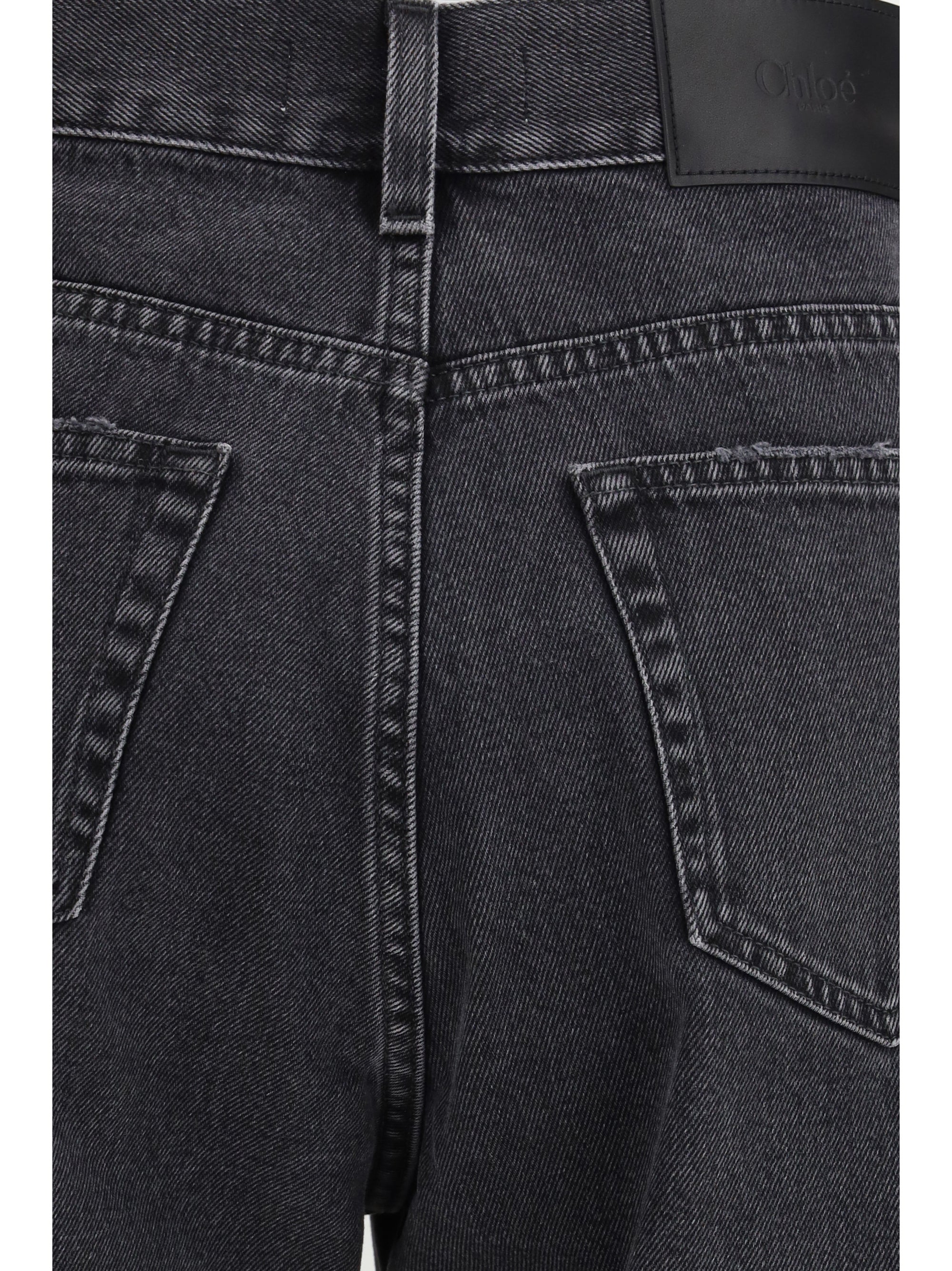 high-waisted cropped denim jeans