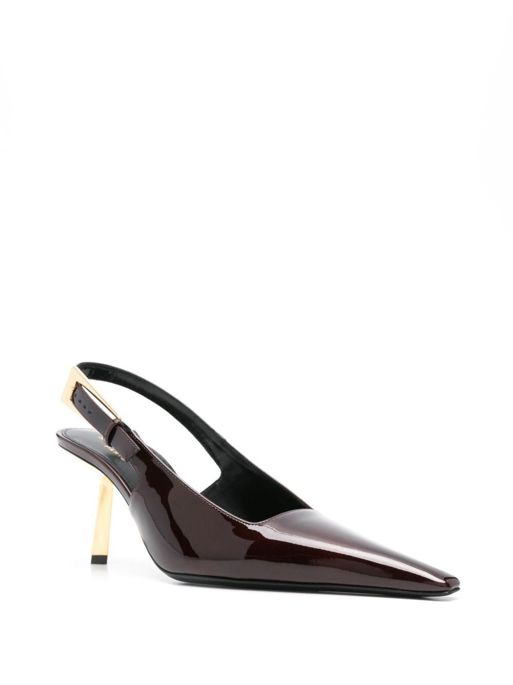 lee slingback pumps in patent leather