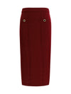 merino wool midi skirt
