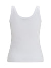 ribbed logo tank top