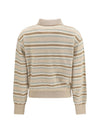 college striped polo sweater