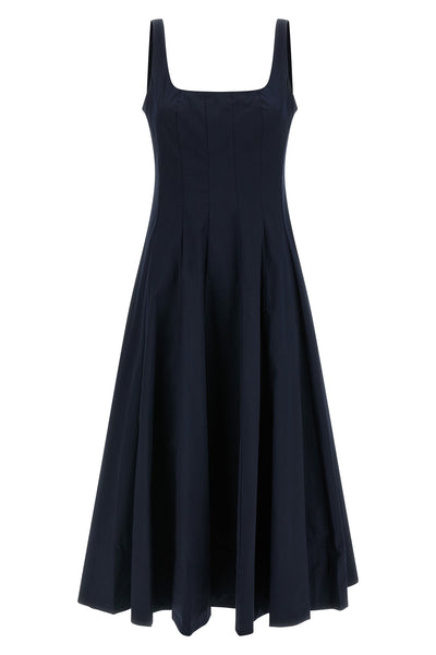 wells midi dress in light cotton poplin
