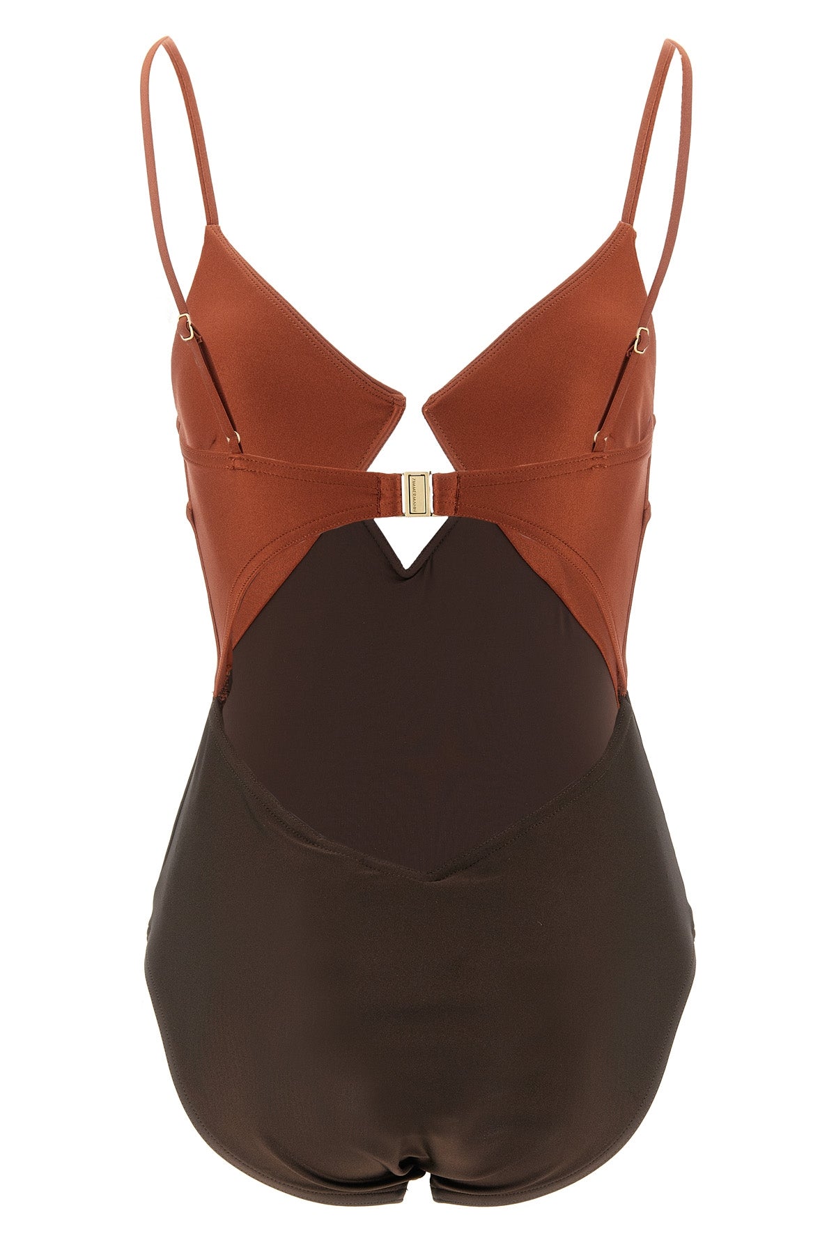 aster one-piece swimsuit in shiny stretch fabric
