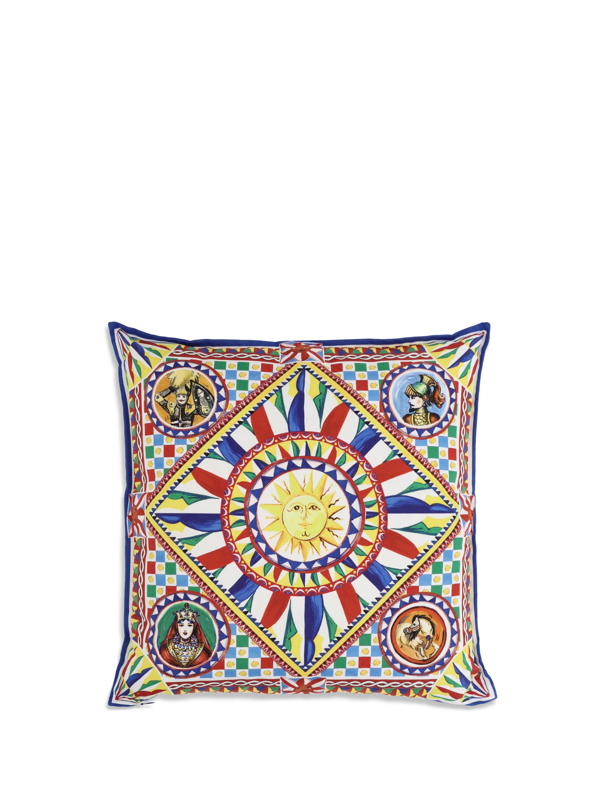 DOLCE &amp; GABBANA OS carretto siciliano canvas pillow