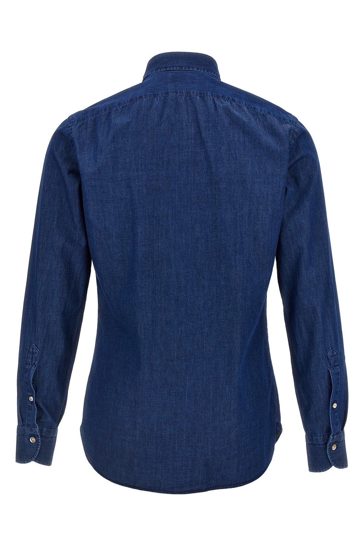 marechiaro denim-effect cotton shirt