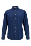 marechiaro denim-effect cotton shirt