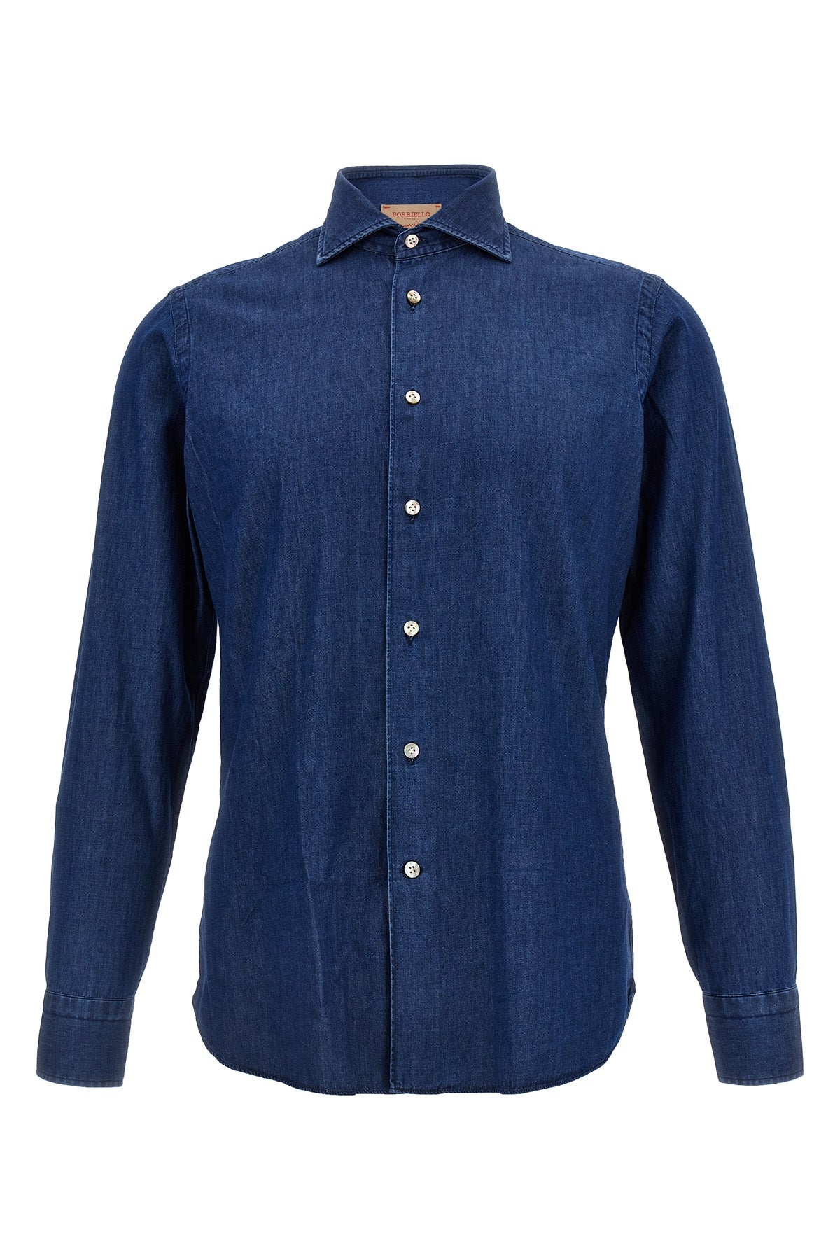 marechiaro denim-effect cotton shirt
