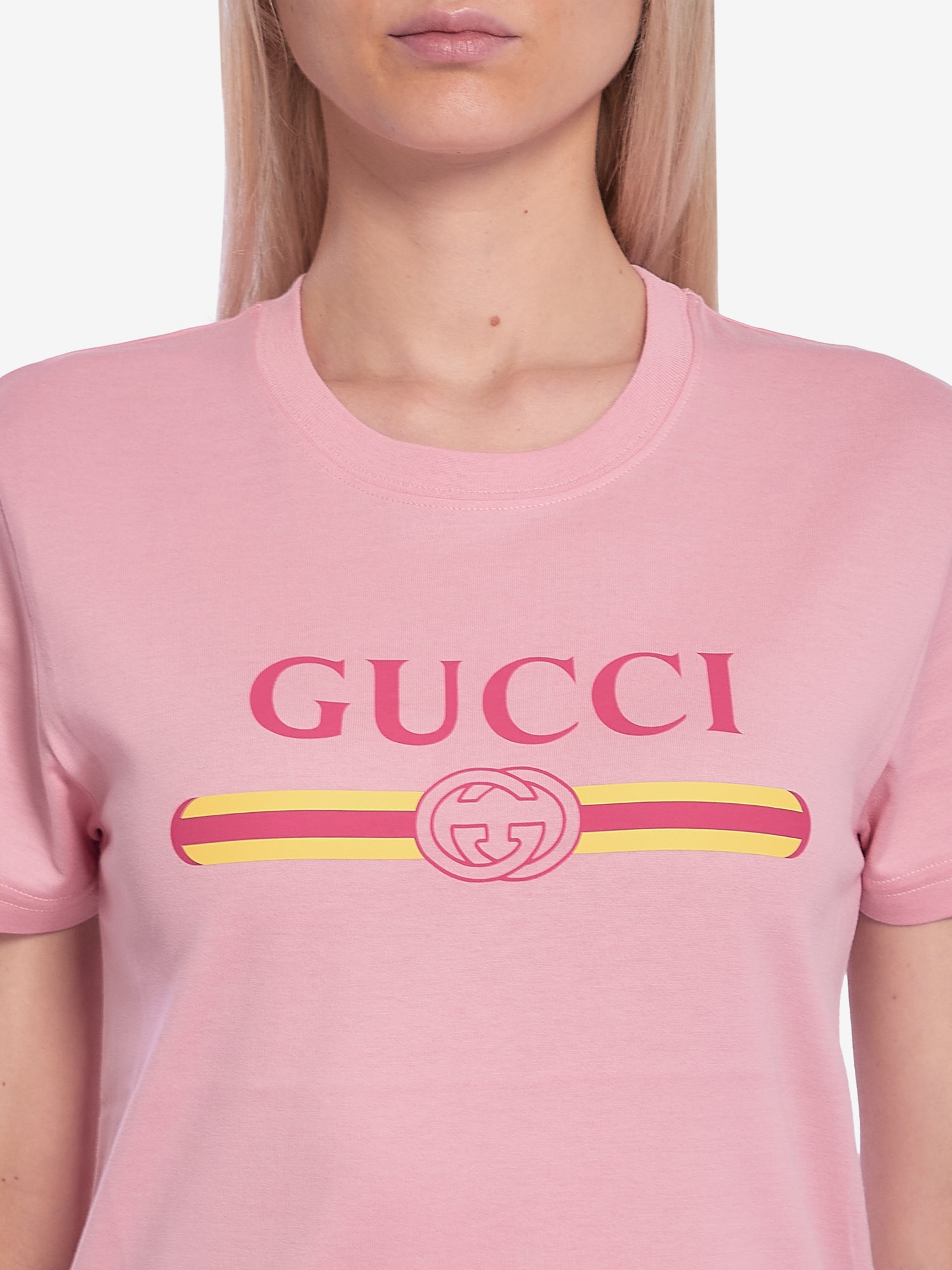 GUCCI S printed logo t-shirt