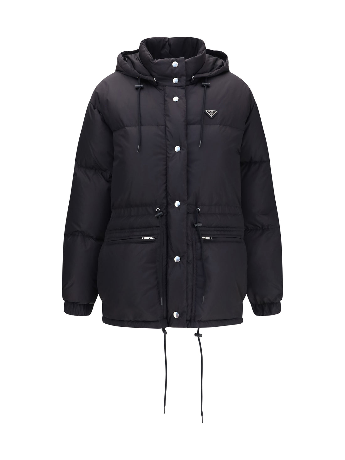 PRADA 40 padded high-collar jacket