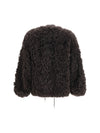 teddy-effect faux fur jacket