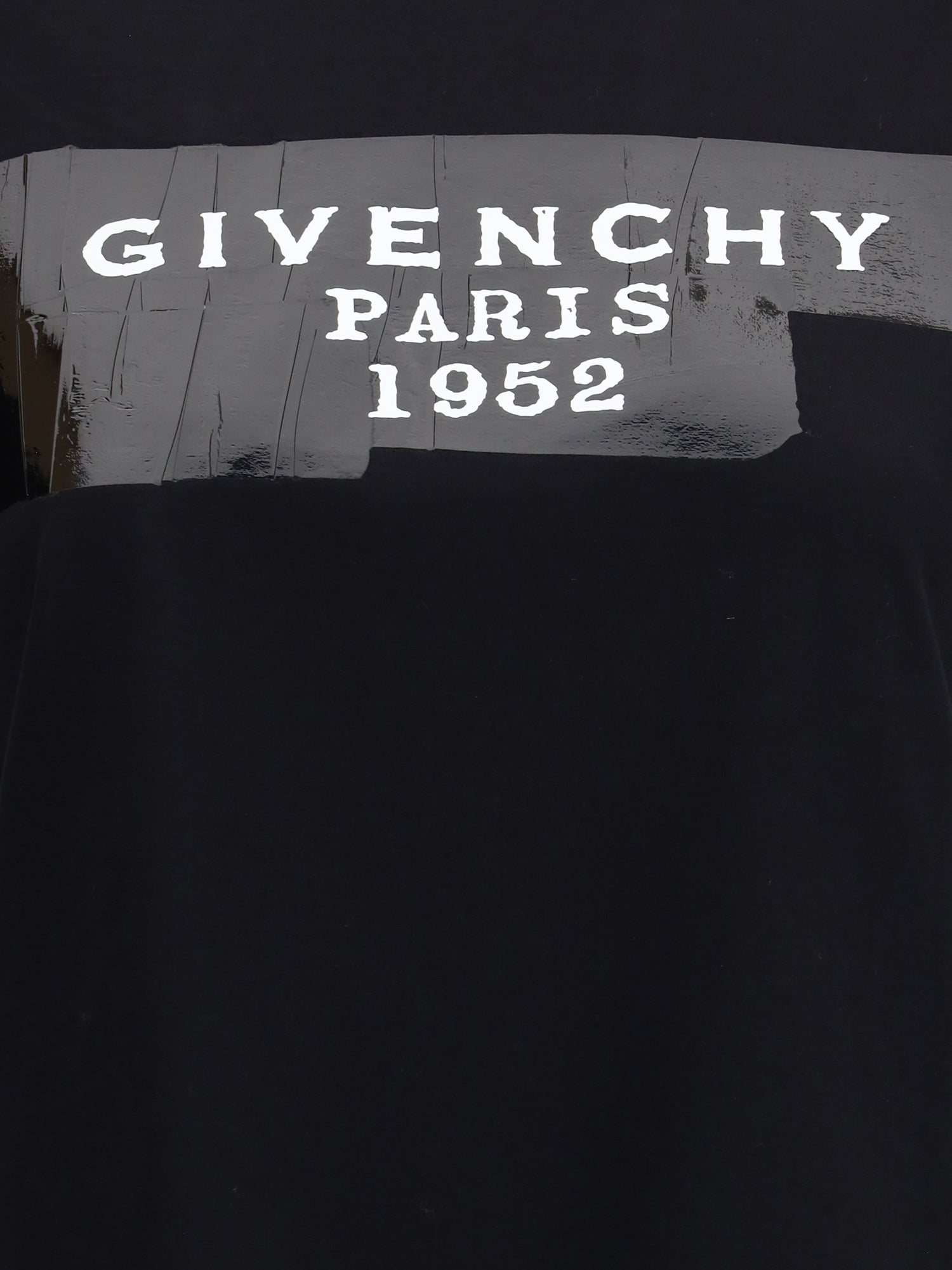 GIVENCHY L cotton t-shirt with print black givenchy tape
