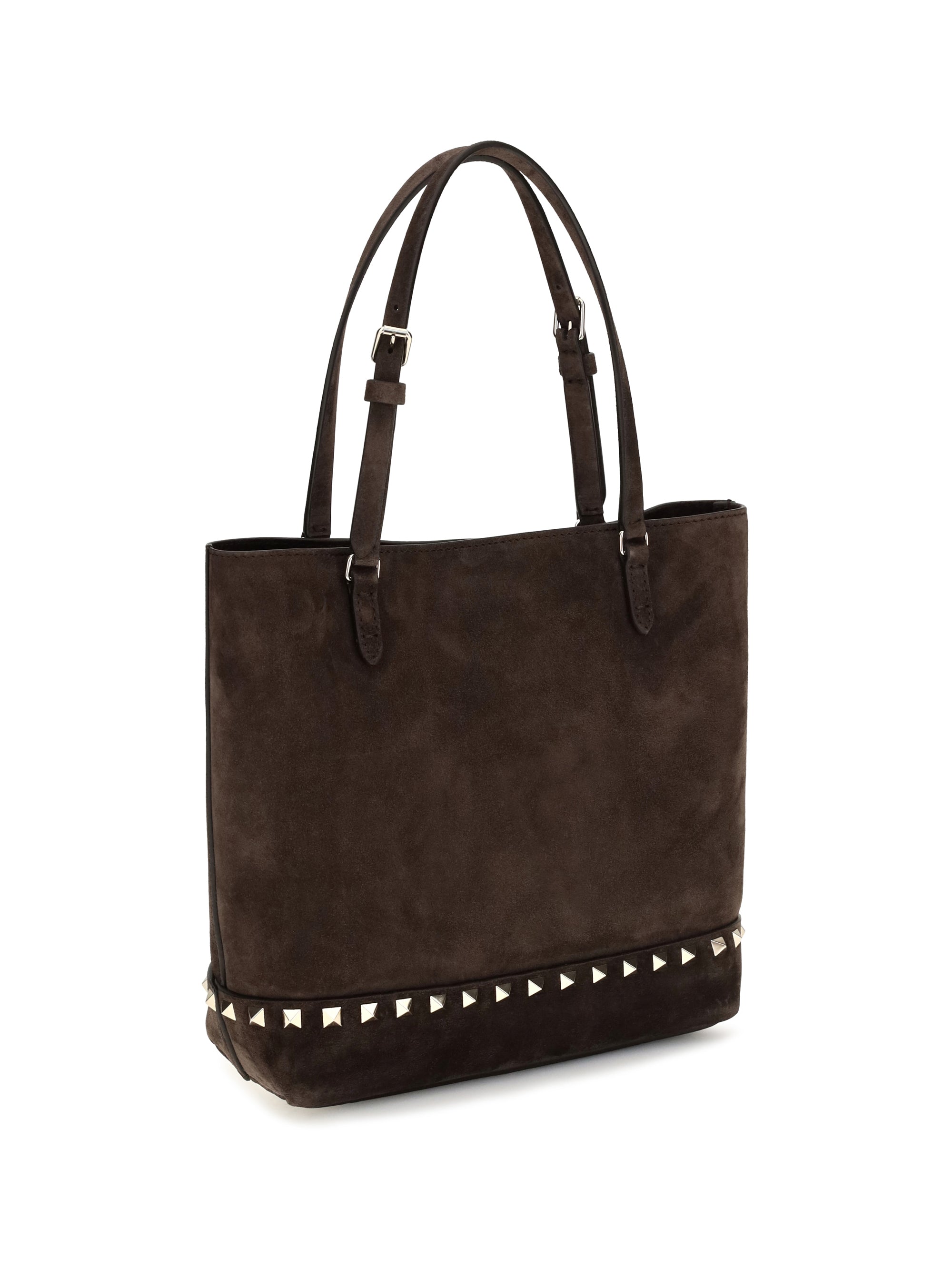 small rockstud suede tote bag