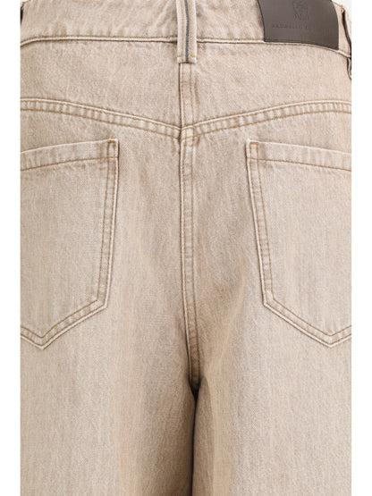 BRUNELLO CUCINELLI 42 barrel-leg jeans