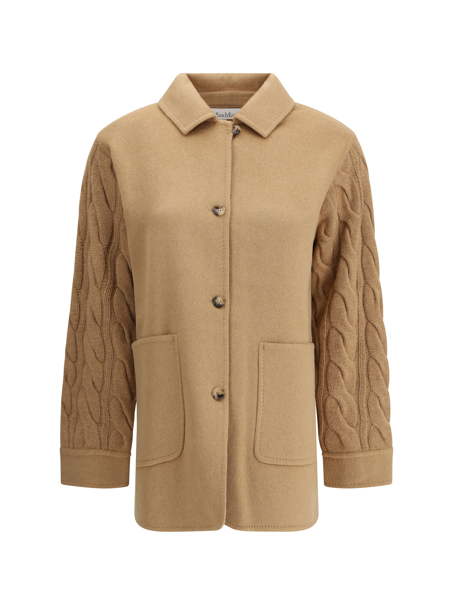MAX MARA L double-breasted jacket with contrasted sleeves 