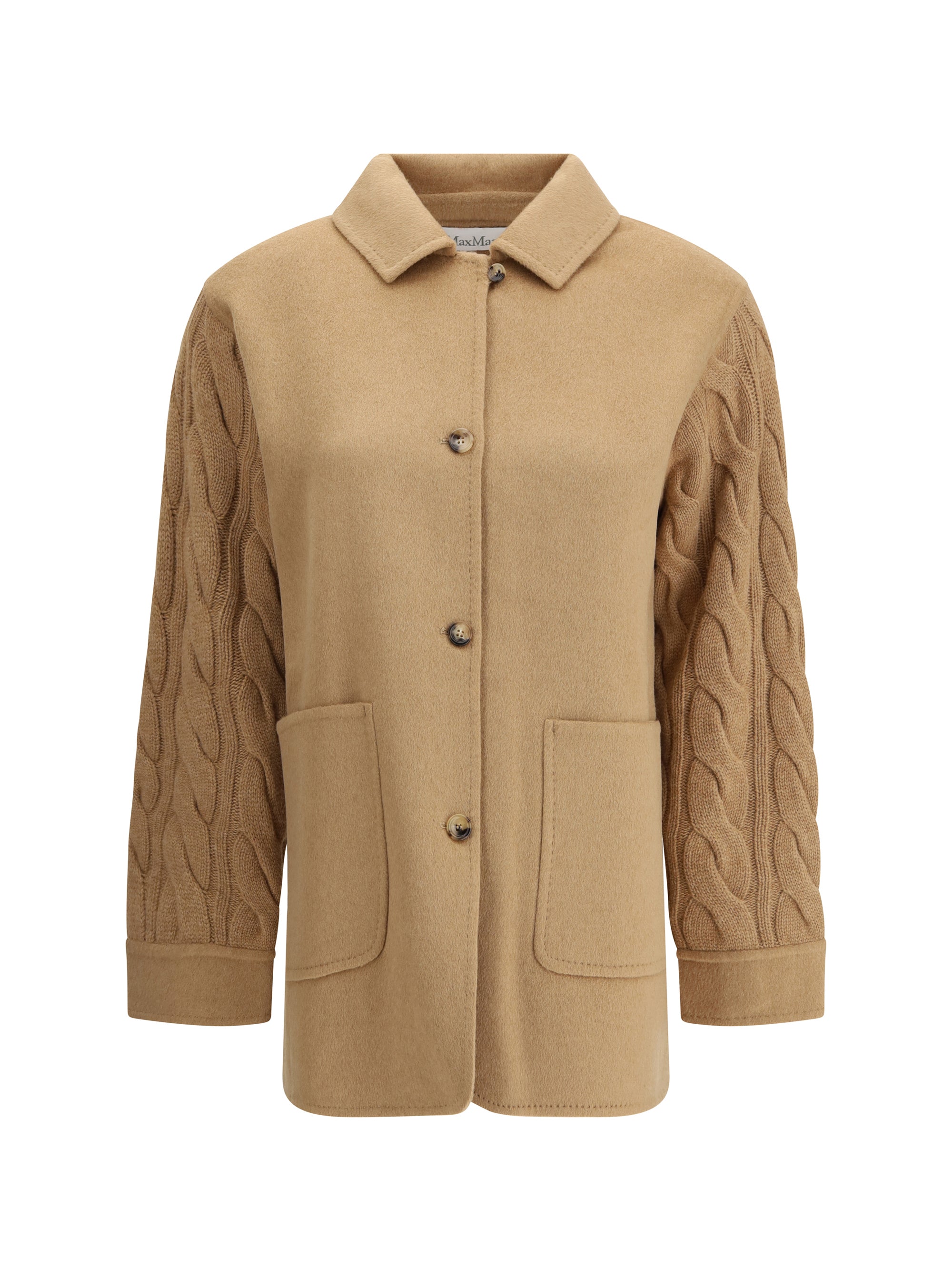 MAX MARA L double-breasted jacket with contrasted sleeves 
