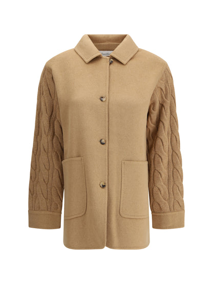 MAX MARA L double-breasted jacket with contrasted sleeves 