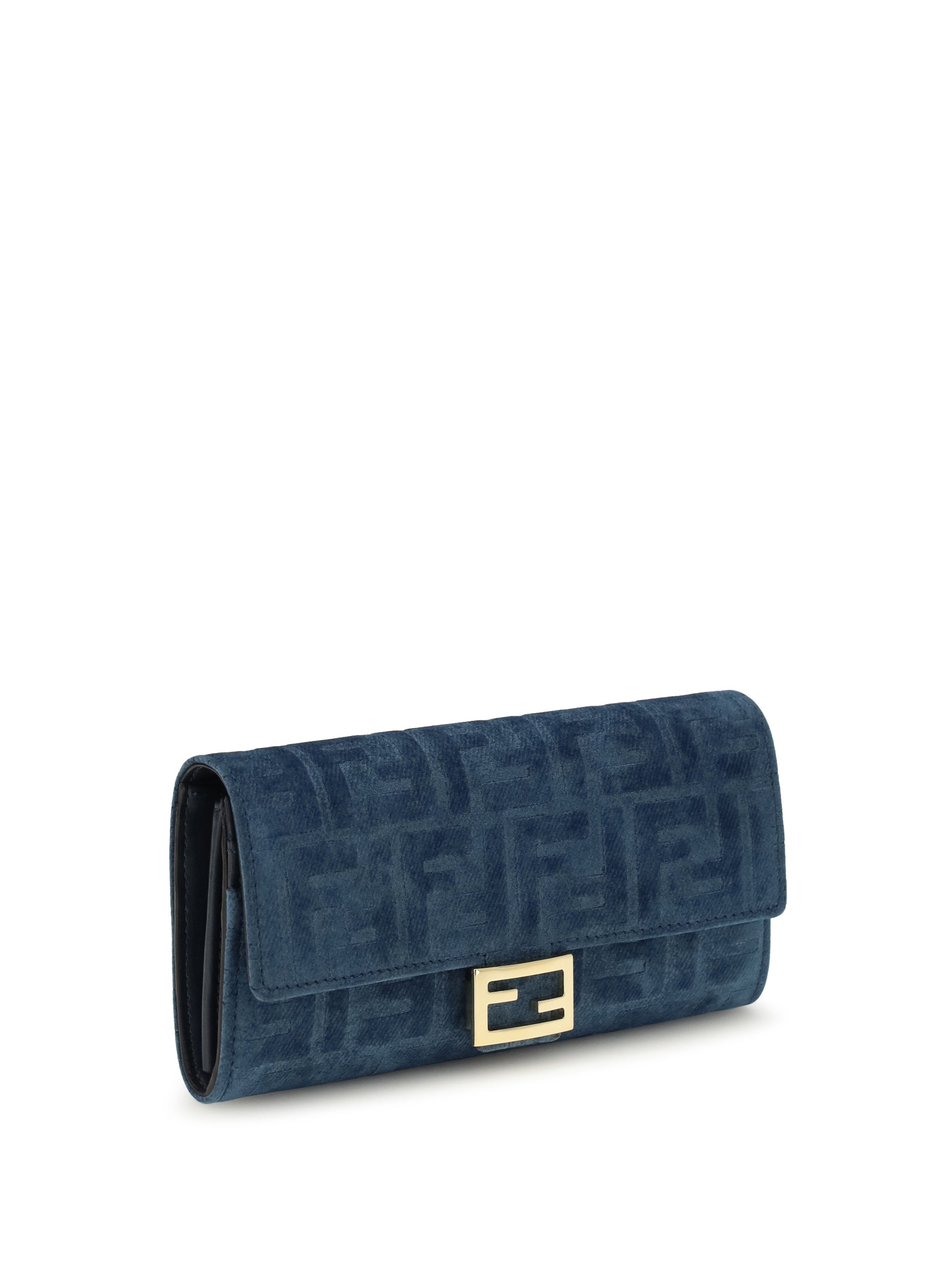 ff denim clutch bag