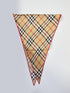 BURBERRY OS check silk scarf

