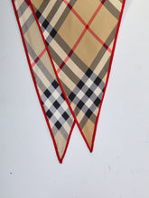 BURBERRY OS check silk scarf

