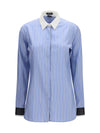 striped jacquard shirt