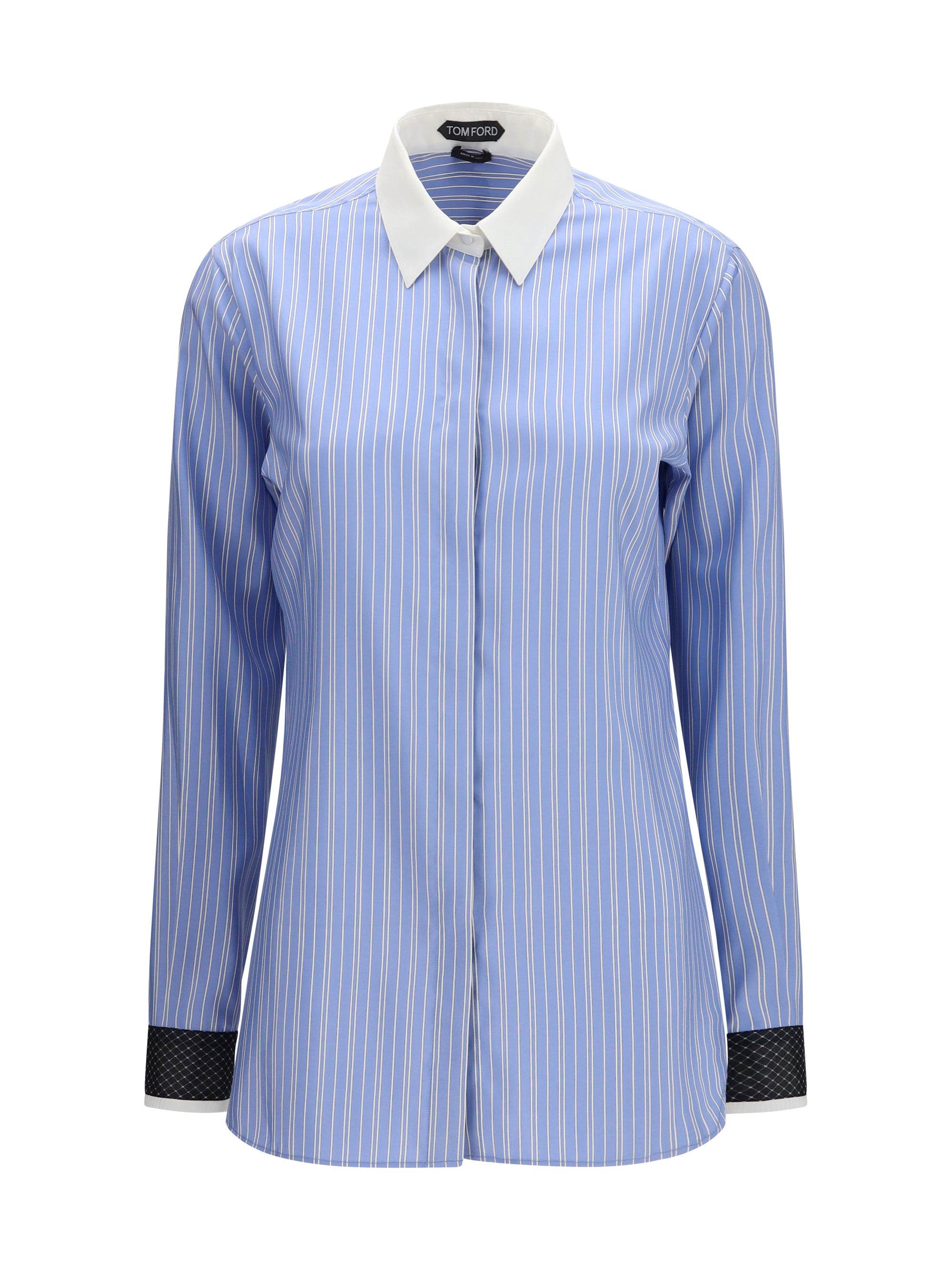striped jacquard shirt