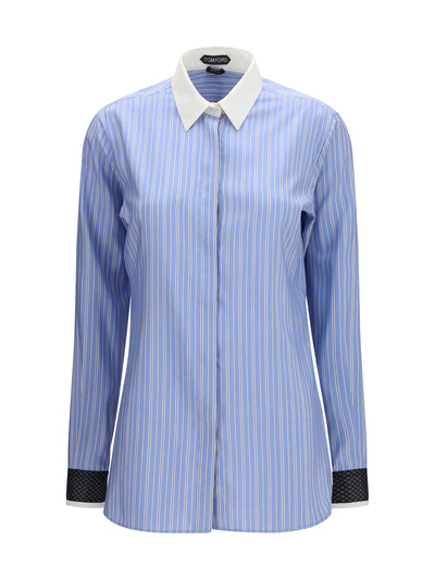striped jacquard shirt
