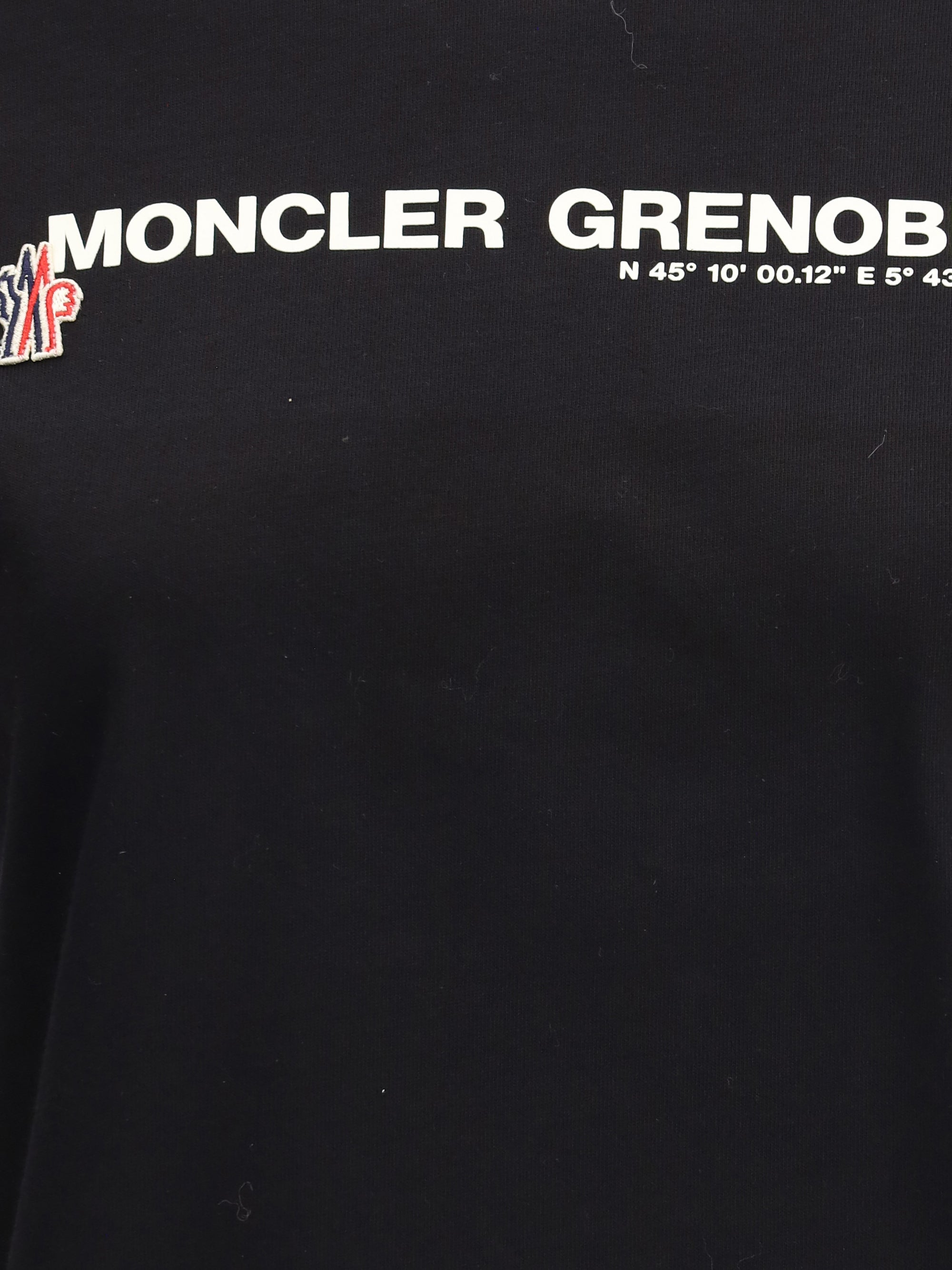 MONCLER GRENOBLE L contrasting logo t-shirt