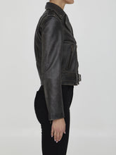 GOLDEN GOOSE 40 black leather jacket