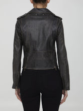GOLDEN GOOSE 40 black leather jacket