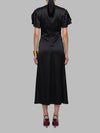 midi dress with draping