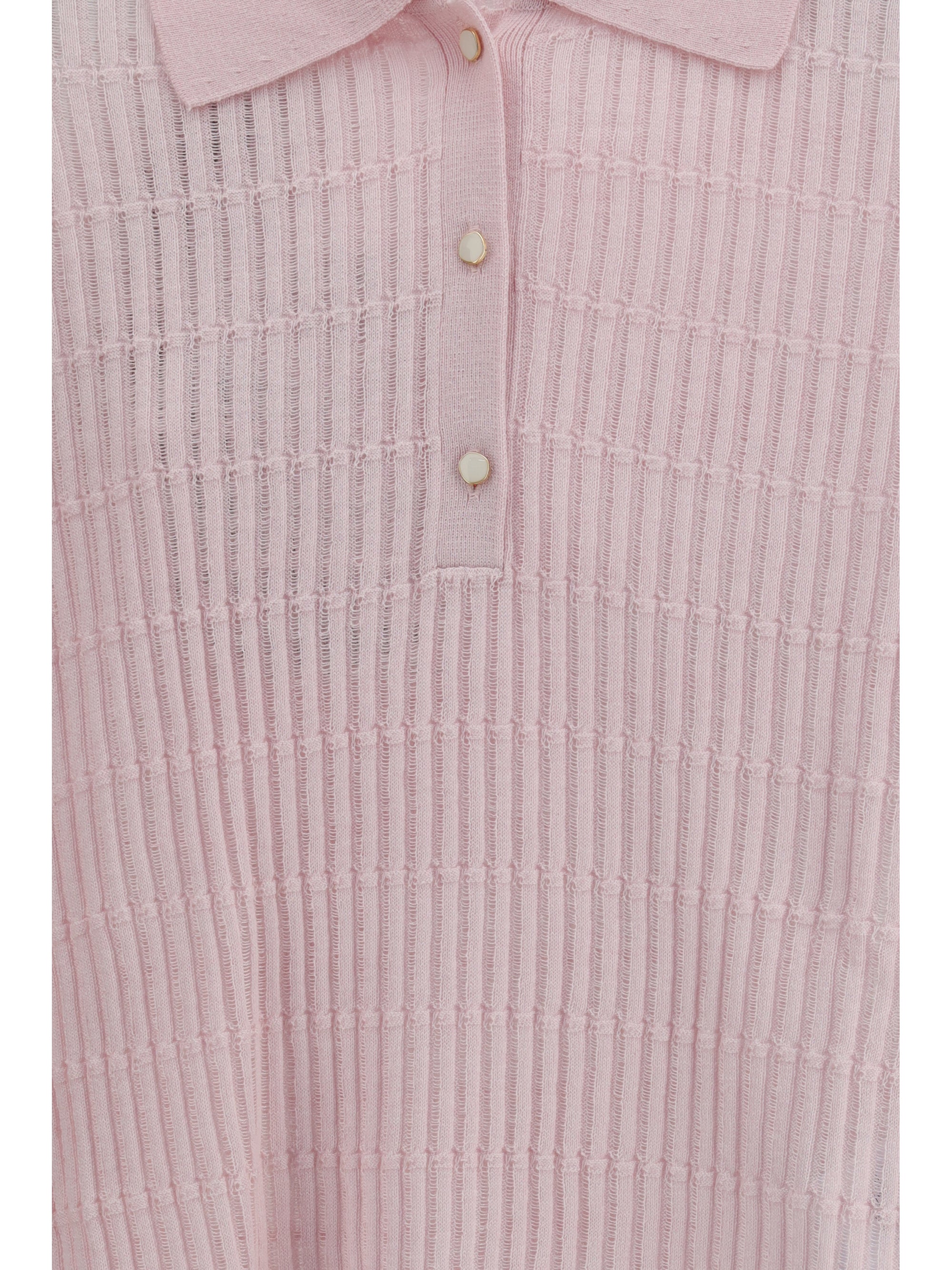 polo gallo in wool and silk