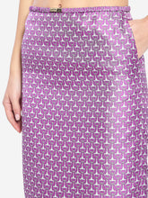 GUCCI 40 printed silk skirt