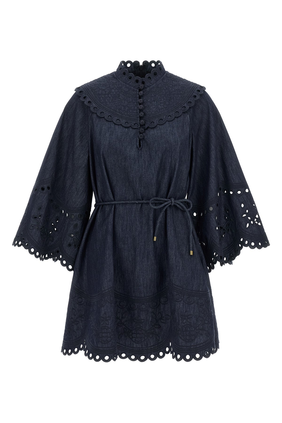 mahon cotton denim mini dress