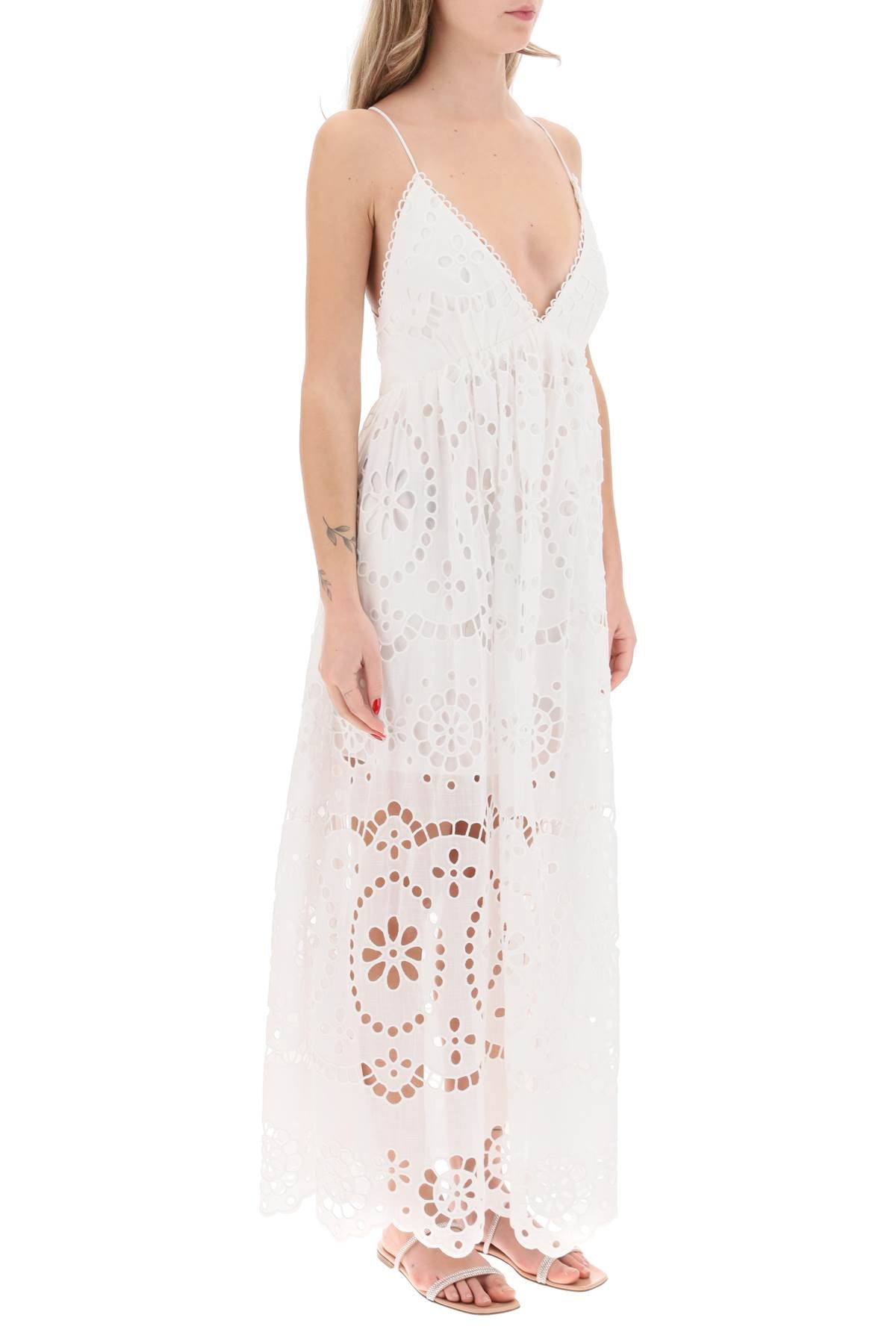 lexi maxi dress in broderie anglaise