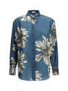 floral silk shirt